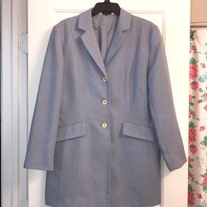 Blue Grey Pea Coat